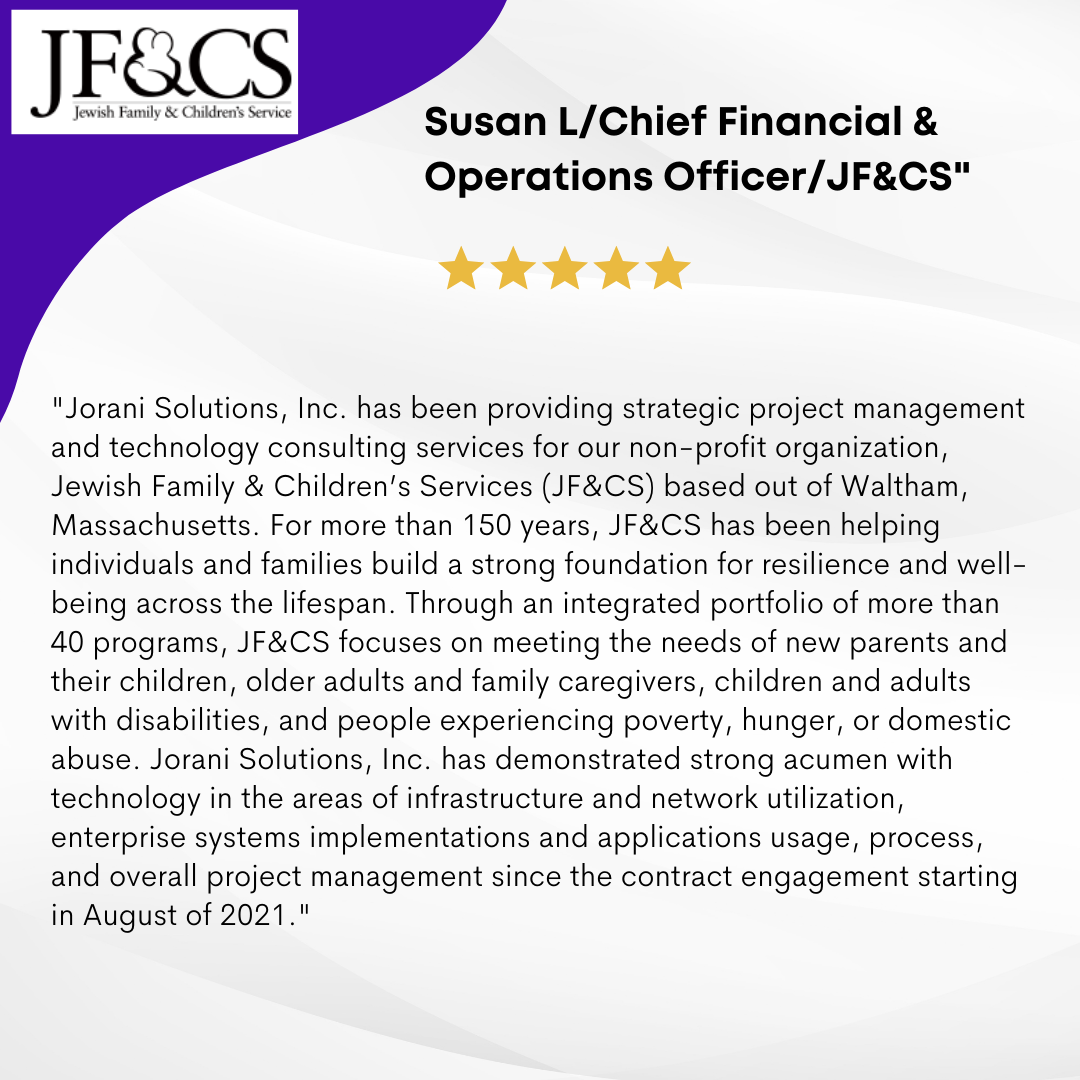Testimonial for Kim- From JFCS  IT Project Manager IT Cloud Business Consultant coach consultant
